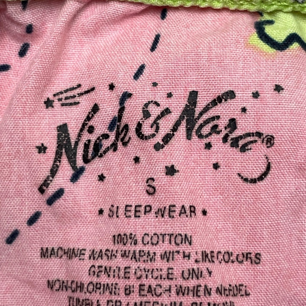 Nick and Nora Bee Mine Pajama Set Women's Size S Pink Daisy Cotton Whimsical - Picture 8 of 16